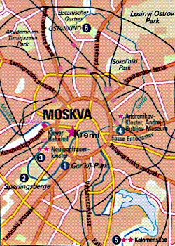 Moskau Stadtplan